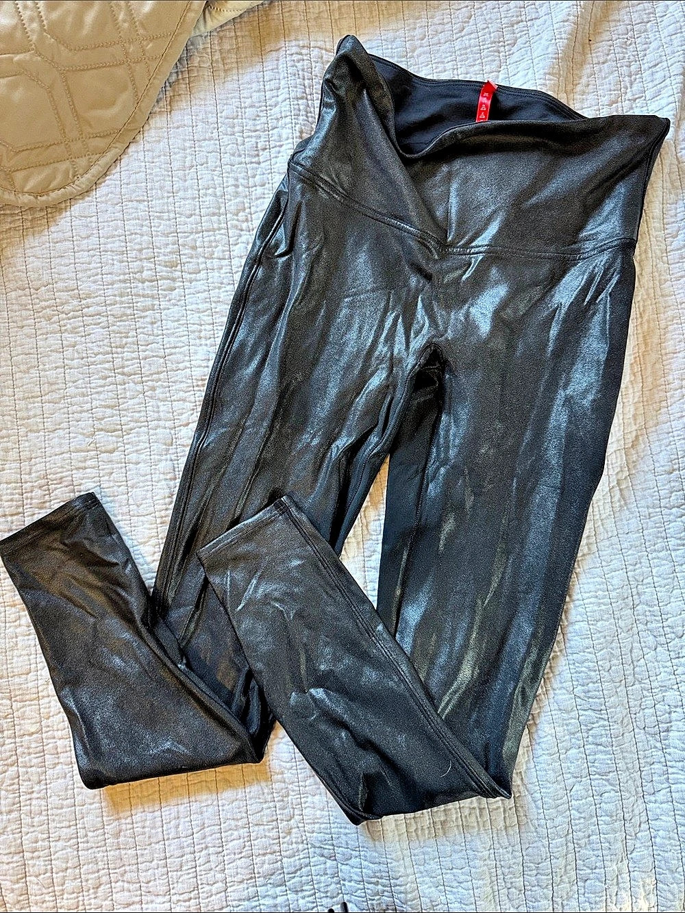 SPANX Faux Leather Leggings Black